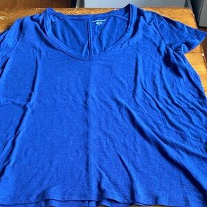 Banana Republic slub V-Neck Women's Top size XL